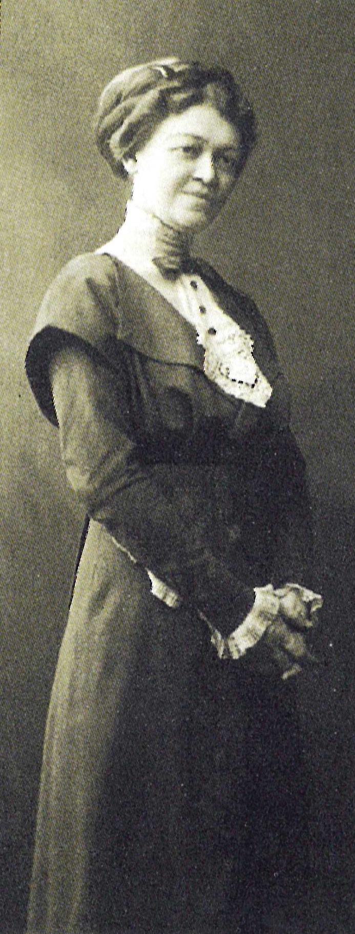 Элеанора Якаўлеўна Кнотэ, у замустве Рудаміна. Саратаў, 1914 г.