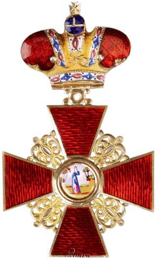 Знак ордена Святой Анны 2-й степени с императорской короной