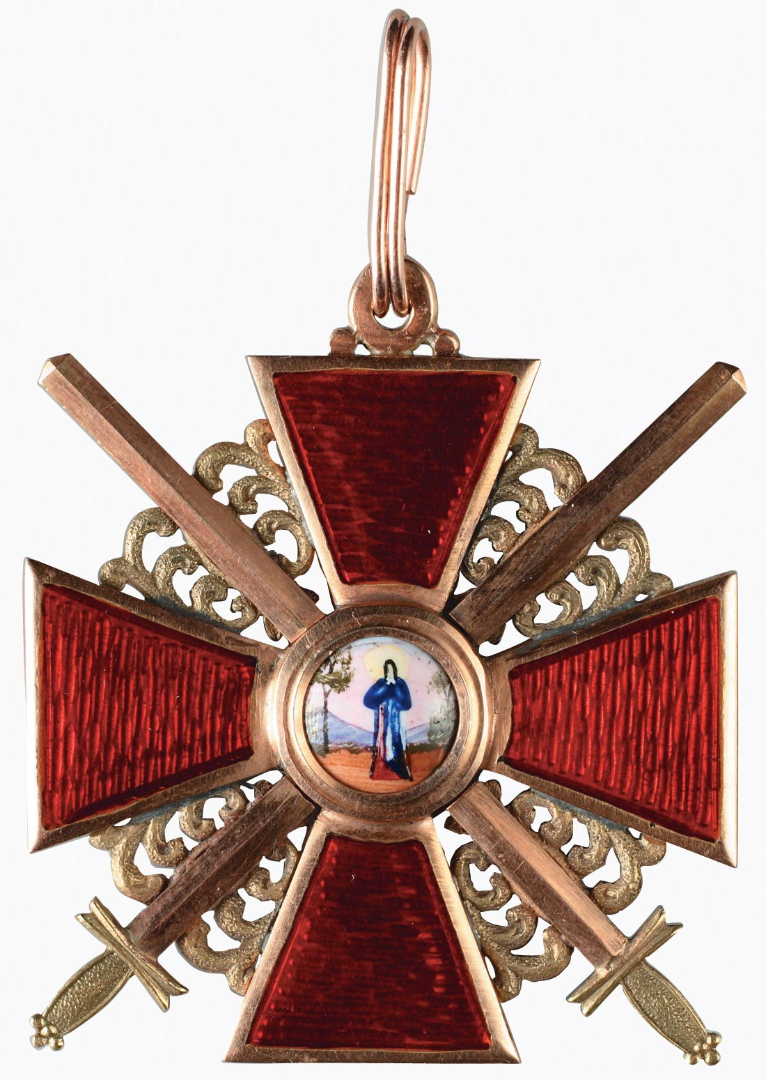 Знак ордена Святой Анны 2-й степени с мечами